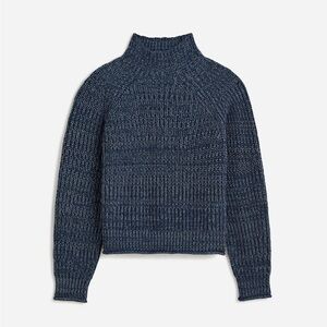 BRAND NEW Madewell Marled Cotton Mockneck Sweater